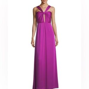 EUC Jill Stuart Viola Cutout Long Gown Purple Magenta. Size 2